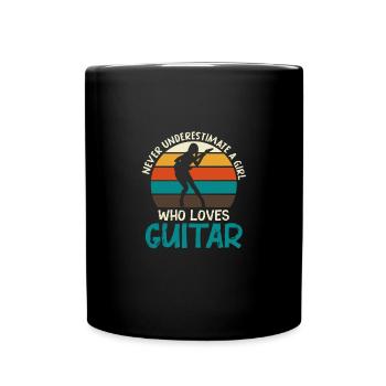 Guitare Musique Acoustique Guitare Guitariste Basse Li - Mug uni - noir - Devant