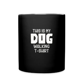 C’est mon chien qui promène chiot Amoureux des chiens Hundeh - Mug uni - noir - Devant