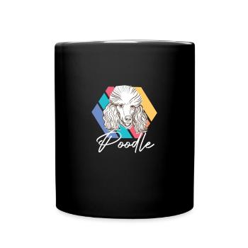 Awesome Poodle Puppy Puppy Pet Dog Lovers - Full Colour Mug - black - Front