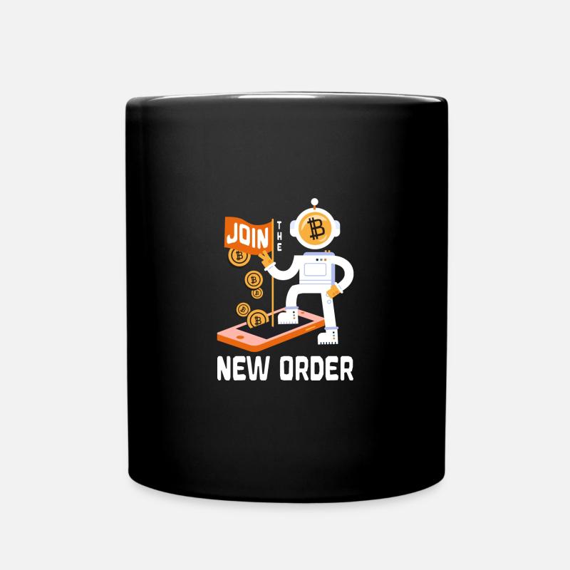 Join The New Order Bitcoin Lovers Crypto Trader - Tasse einfarbig - Schwarz