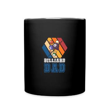 Billiards American Flag Pool Player Snooker - Full Colour Mug - black - Front