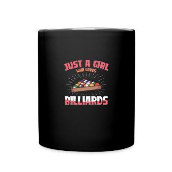 Juste une fille qui aime les fléchettes fléchettes - Mug uni - noir - Devant