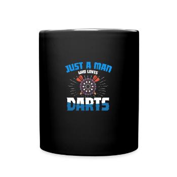 Nur ein Mann, der Billard liebt Pool Snooker Liebh - Tasse einfarbig - Schwarz - Vorne