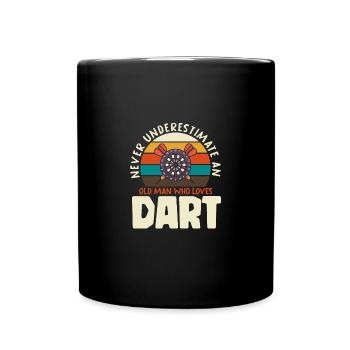 Billardkugel Pool Snooker Liebhaber Billardspieler - Tasse einfarbig - Schwarz - Vorne