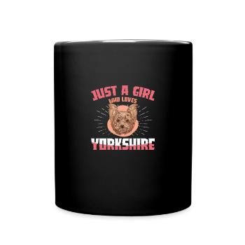 Yorkshire Terrier Puppy Pet Dog Lover Hu - Full Colour Mug - black - Front