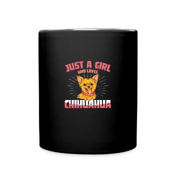 Just A Girl Who Loves Shih Tzu Pet Owner Dog Lover - Tasse einfarbig - Schwarz - Vorne