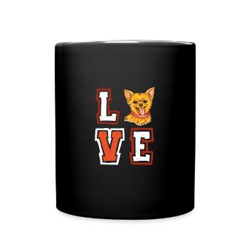 Liebe Rottweiler Welpe Welpe Haustier Hundeliebhab - Tasse einfarbig - Schwarz - Vorne