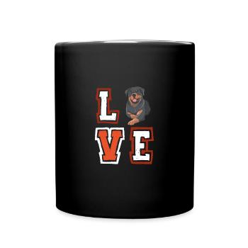 Chihuahua in Tasche Welpe Haustier Hundeliebhaber - Tasse einfarbig - Schwarz - Vorne