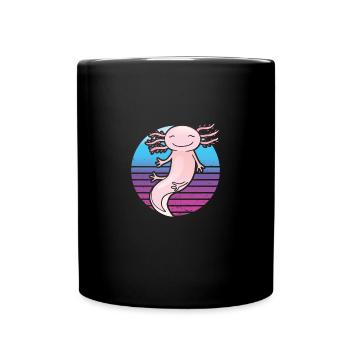 Drôle Axolotl Mignon Kawaii Animal Fun Liebhab - Mug uni - noir - Devant
