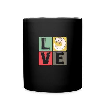Drôle Axolotl Mignon Kawaii Animal Fun Liebhab - Mug uni - noir - Devant