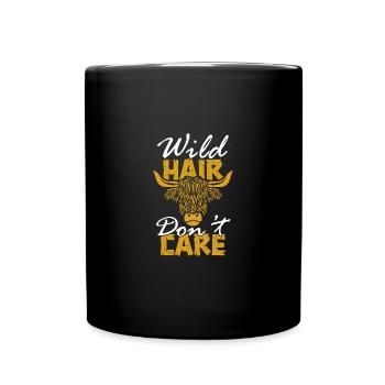 Drôle de vache highland scottish cute cattle sp - Mug uni - noir - Devant