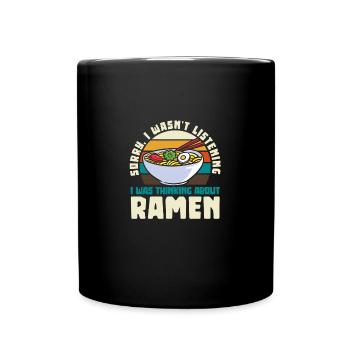 Drôle ramen Food Noodles Anime japonais - Mug uni - noir - Devant