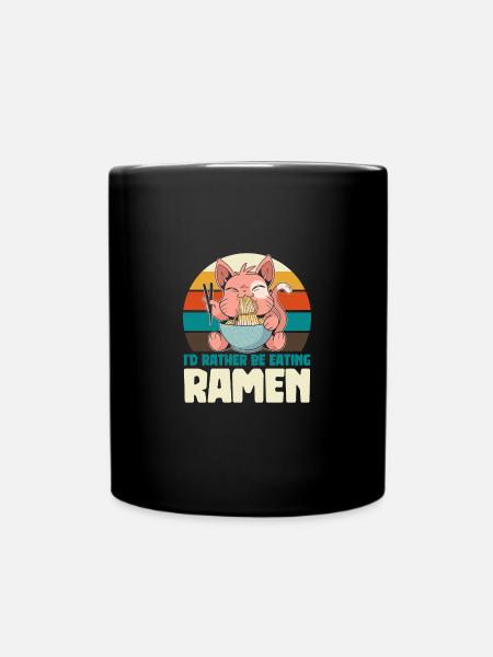 Drôle ramen Food Noodles Anime japonais - Mug uni - noir