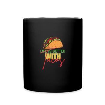Lustiger Taco Cinco De Mayo Tacos Fun Lovers - Tasse einfarbig - Schwarz - Vorne