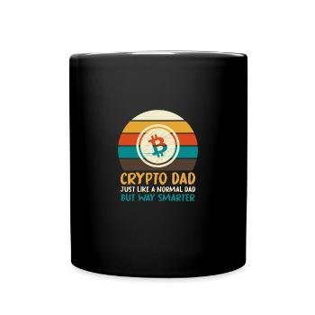 Lustige Bitcoin Krypto Blockchain Btc Spaß Liebhab - Tasse einfarbig - Schwarz - Vorne
