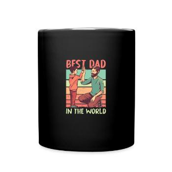 Funny Dad Daddy Best Father Father Fun Lover - Full Colour Mug - black - Front