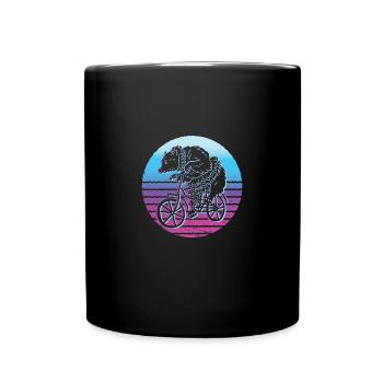 Funny Fahrrad Radfahren Fahrrad Biker Bmx Spaß Lie - Tasse einfarbig - Schwarz - Vorne