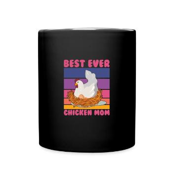 Meilleur poulet de tous les temps Poulets Maman Poulet Maman Dame Mère - Mug uni - noir - Devant