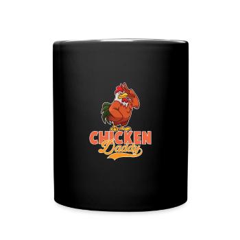 Poulet Papa Poulets Poulet Père - Mug uni - noir - Devant