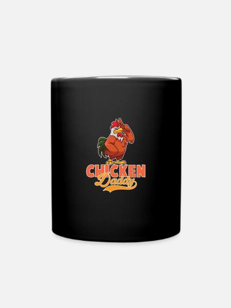 Chicken Daddy Chickens Chicken Father - Full Colour Mug - black