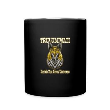 Truluminati Egypt Egyptian Pyramid Pharaoh Temple - Full Colour Mug - black - Front