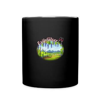 Lustiges Exilpfälzer Pälzer Pfälzer Pfalz Mundart - Tasse einfarbig - Schwarz - Vorne