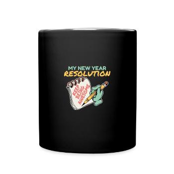 Happy New Year New Year's Eve New Year Christmas - Full Colour Mug - black - Front