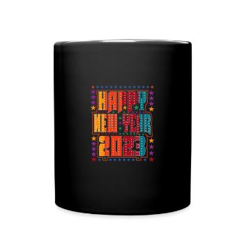 Joyeux Nouvel An 2023 Réveillon du Nouvel An Noël - Mug uni - noir - Devant
