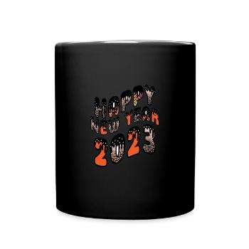Happy New Year 2023 New Year's Eve Christmas - Full Colour Mug - black - Front