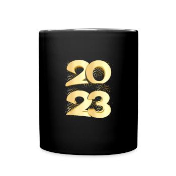 Happy New Year 2023 New Year's Eve Christmas - Full Colour Mug - black - Front