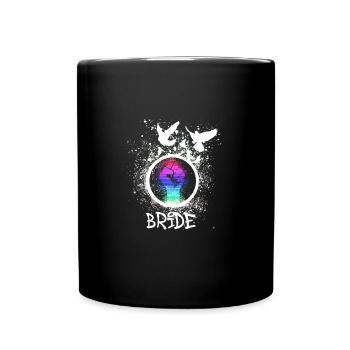 bride,braut,LGBT,regenbogen,pride,gay pride - Tasse einfarbig - Schwarz - Vorne