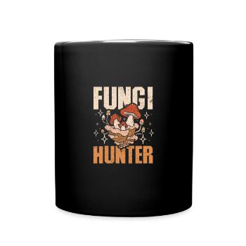 Mushroom Fungi Hunter - Tasse einfarbig - Schwarz - Vorne
