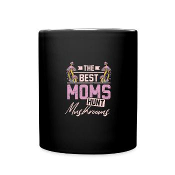 Mothers day Mushroom hunting Mom - Full Colour Mug - black - Front