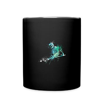 Cool splash pool billiards player - Tasse einfarbig - Schwarz - Vorne