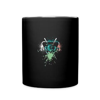 Billard de piscine fraîche - Mug uni - noir - Devant