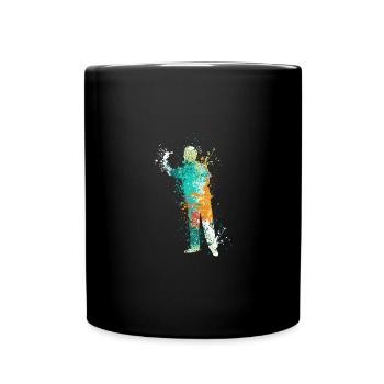 Splash Darts Design For Darts Players - Tasse einfarbig - Schwarz - Vorne
