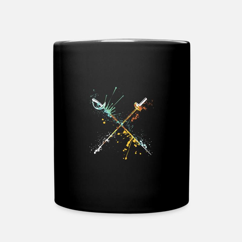 Splash fencing design for sword fencer - Tasse einfarbig - Schwarz