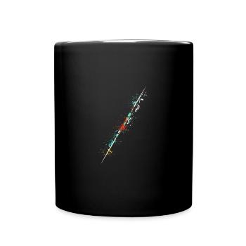 Splash javelin thrower design for Javelinist spear - Tasse einfarbig - Schwarz - Vorne