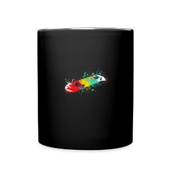 Splash skater Skateboard - Tasse einfarbig - Schwarz - Vorne