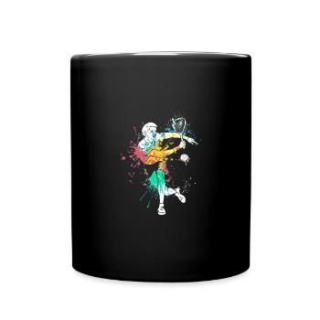 Splash art Squash sports for Squash player - Full Colour Mug - black - Front