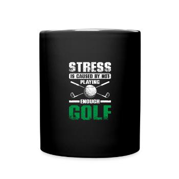 Conception de golf stressante amusante pour les golfeurs - Mug uni - noir - Devant