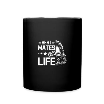 Meilleurs amis pour la vie cocker spaniel - Mug uni - noir - Devant