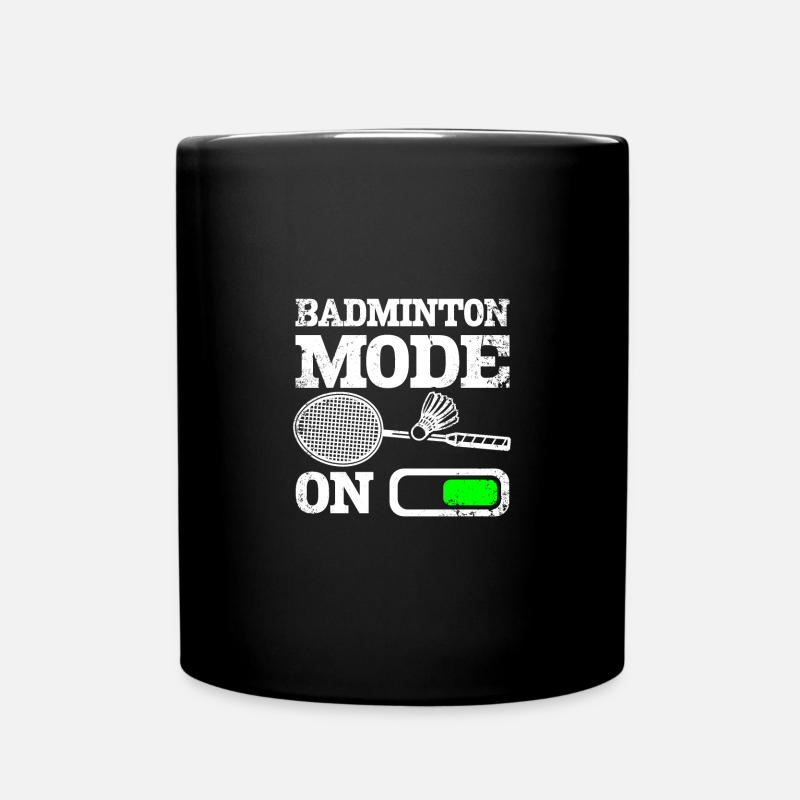 Mode Badminton sportif activé - Mug uni - noir