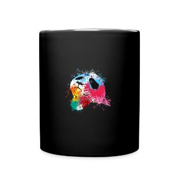 Splash Art Giant Panda Panda Bear Big Panda - Full Colour Mug - black - Front