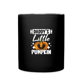Pregnancy Father Daddy's little pumpkin - Tasse einfarbig - Schwarz - Vorne