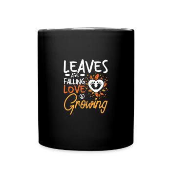 Les congés de grossesse tombent, l’amour grandit - Mug uni - noir - Devant