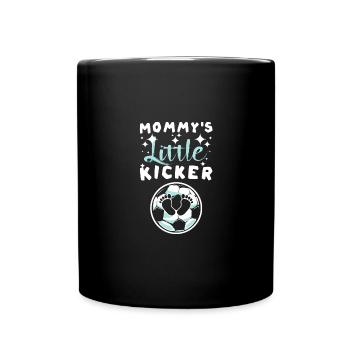 Pregnancy Soccer mommy's little kicker - Tasse einfarbig - Schwarz - Vorne