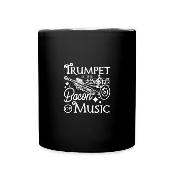 La trompette trompettiste est le bacon de la musique - Mug uni - noir - Devant
