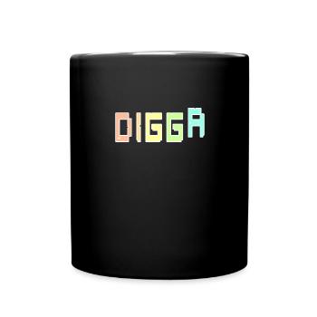 Digga - Tasse einfarbig - Schwarz - Vorne