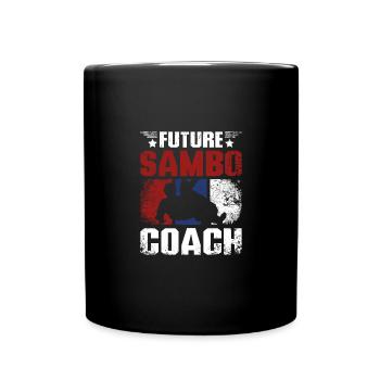 Future sambo trainer coach - Tasse einfarbig - Schwarz - Vorne